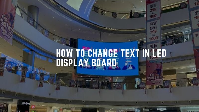 How To Change LED Panels Text By 369