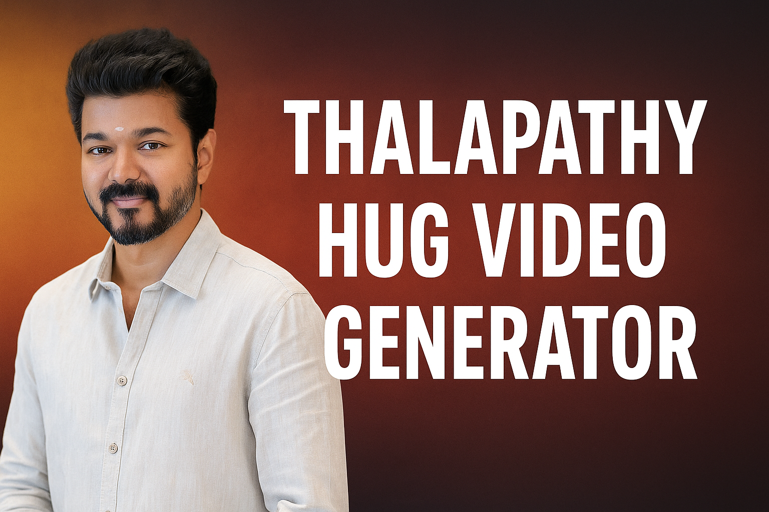 New Trending Thalapathy Hug Video Generating By 605