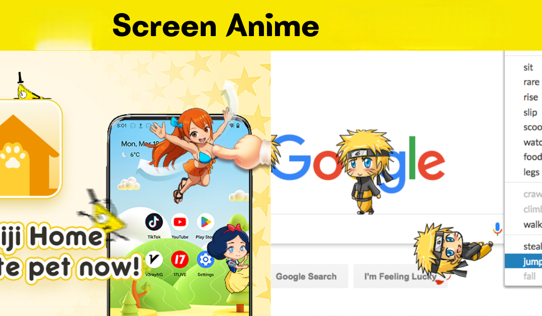 Anime Character On Phone Screen By 707