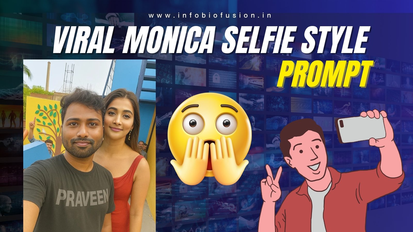 Viral monica selfie Prompt By 369