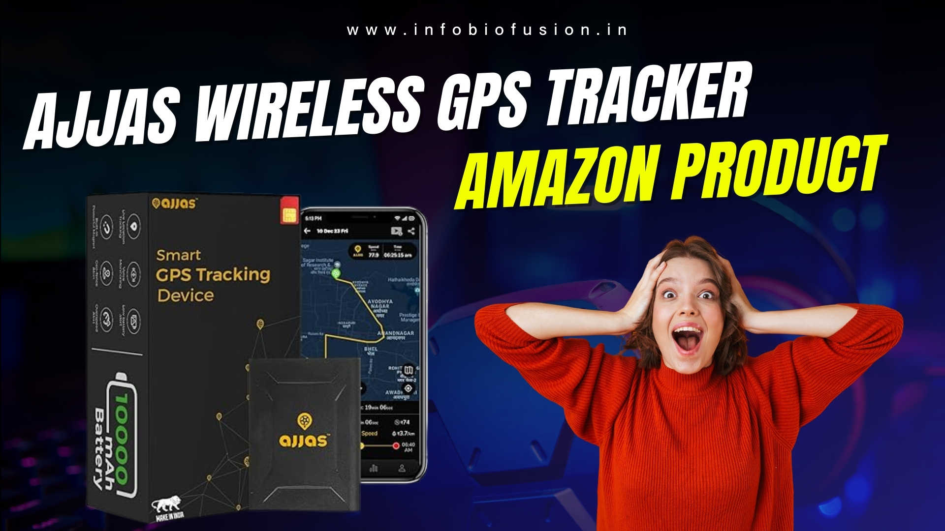 Ajjas GPS Tracker Product On Amazon By 623