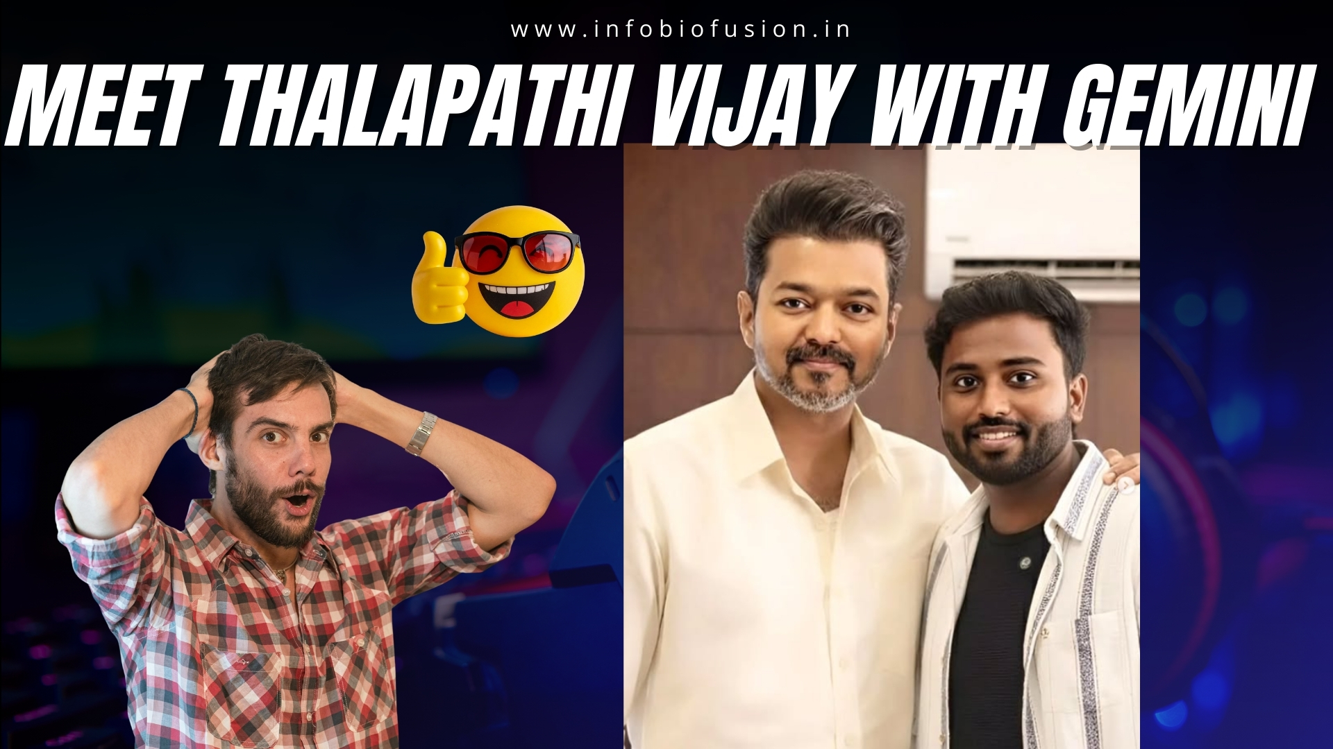 Meet Thalapathi Vijay With Gemini By 605