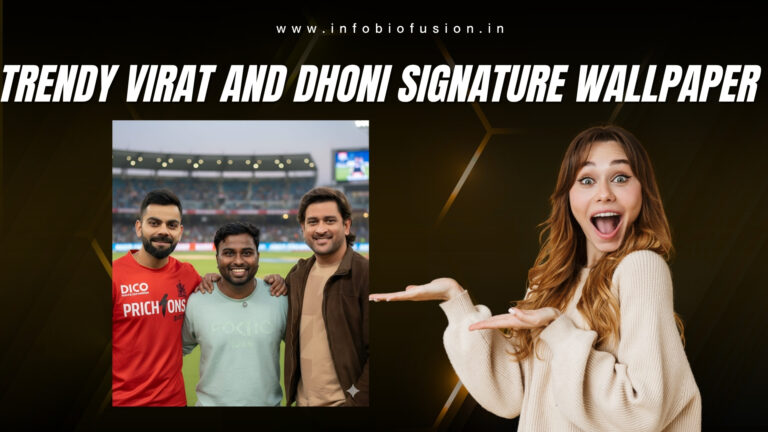 Trendy Virat and Dhoni Signature Wallpaper By 605
