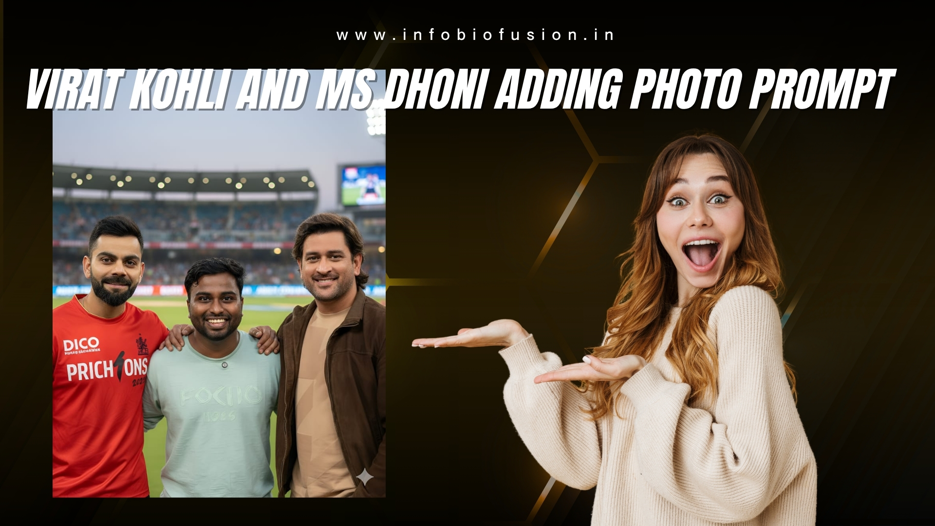 Virat Kohli And Ms Dhoni Adding Photo Prompt By 605