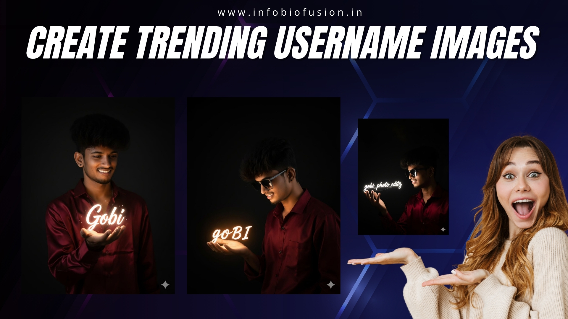 Create Trending Username Images On Mobile By 605