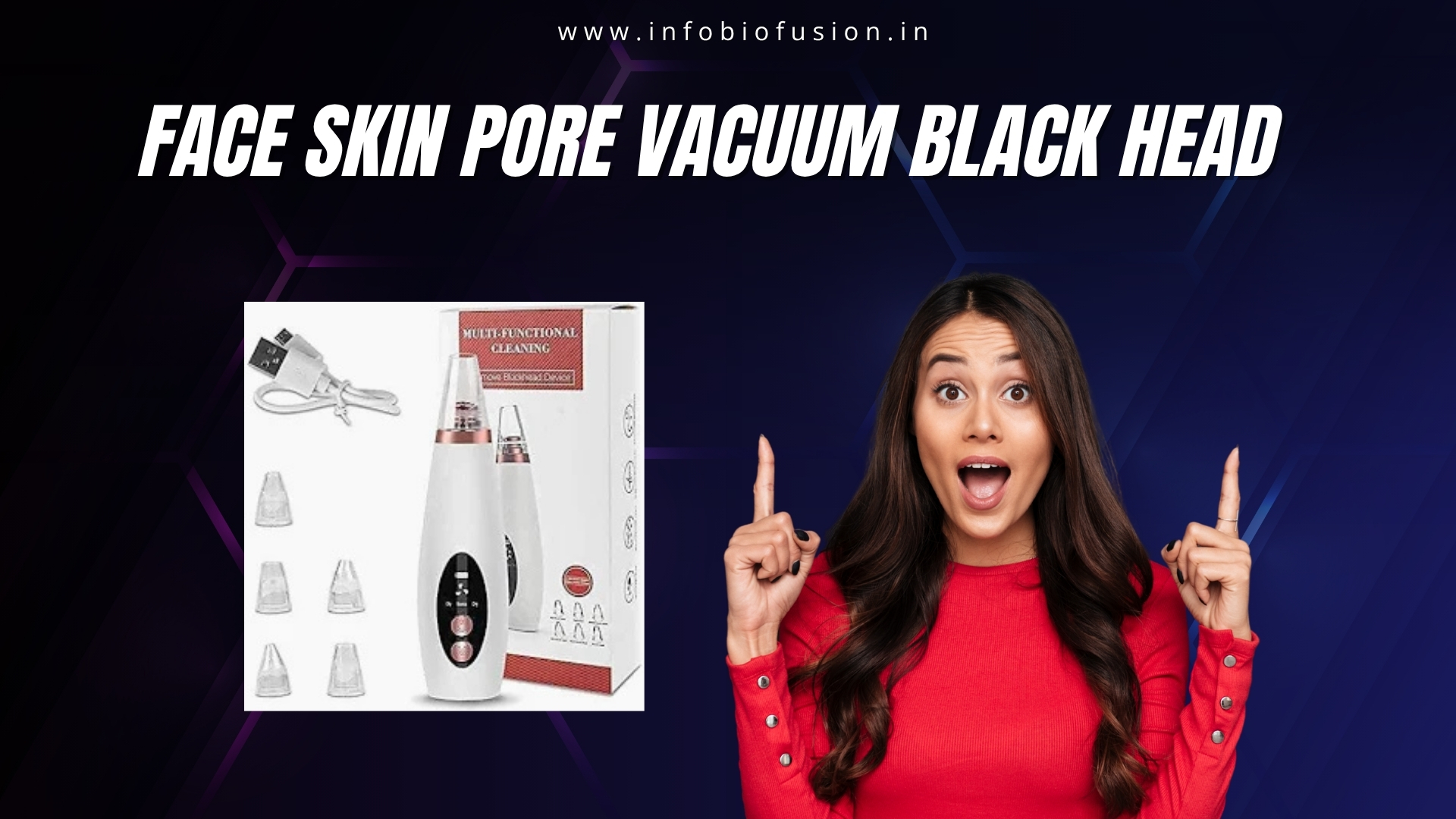 Face Skin Pore Vacuum Black head & Dirt Remover By 623