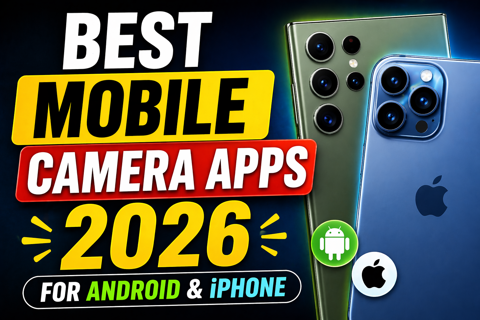 Best Mobile Camera Apps 2026 for Android and iPhone