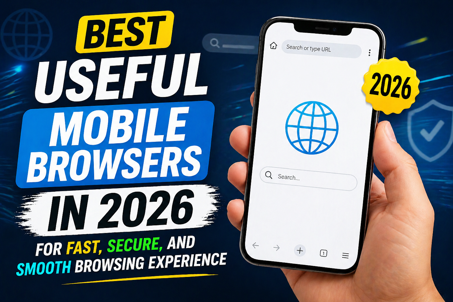 Best Useful Mobile Browsers in 2026 for Fast, Secure, and Smooth Browsing Experience