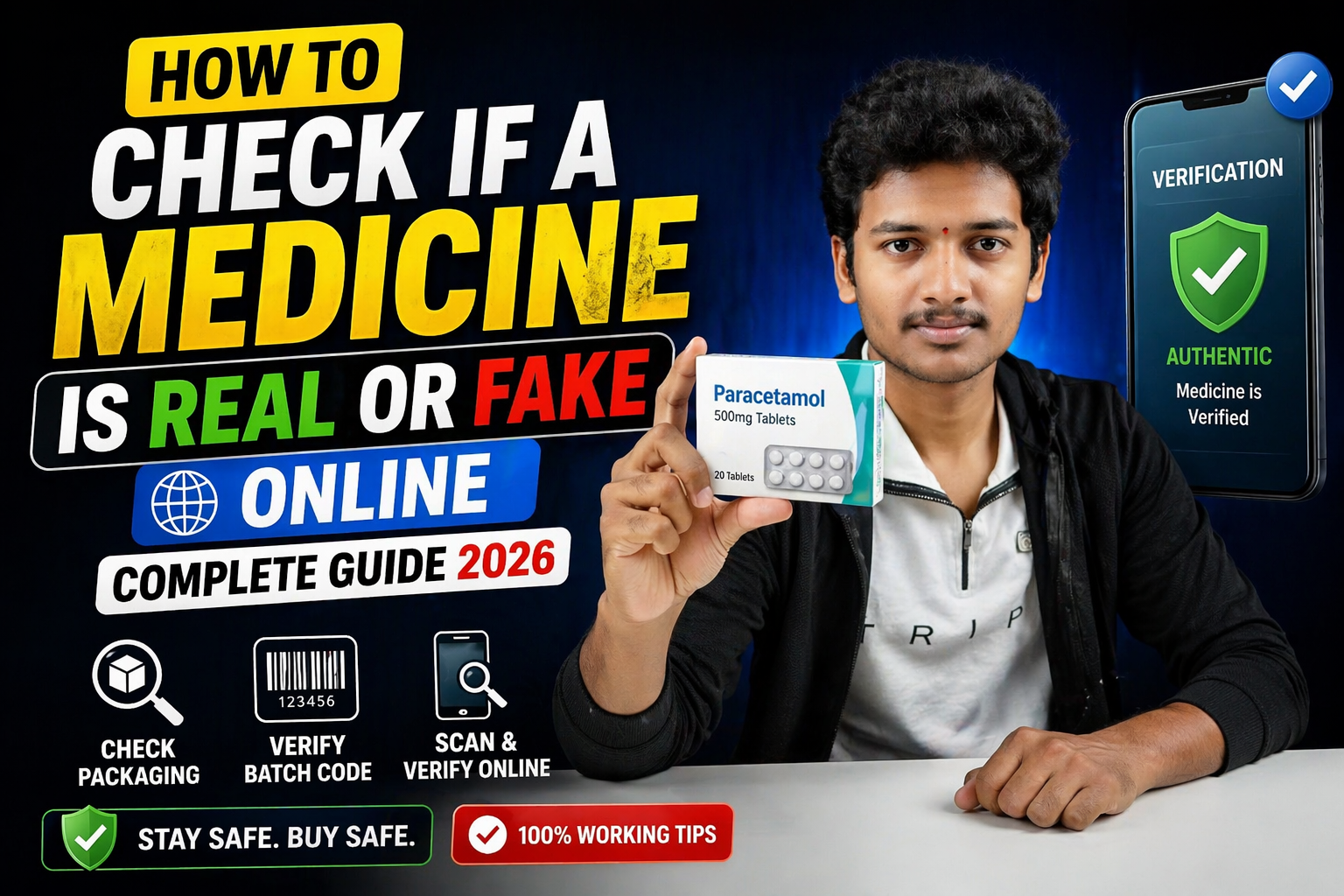 How to Check if a Medicine is Real or Fake Online (Complete Guide 2026)