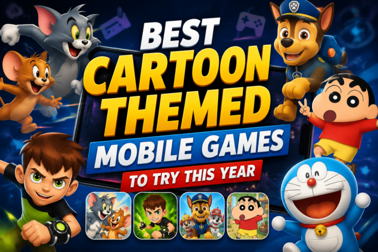 best cartoon themed mobile games