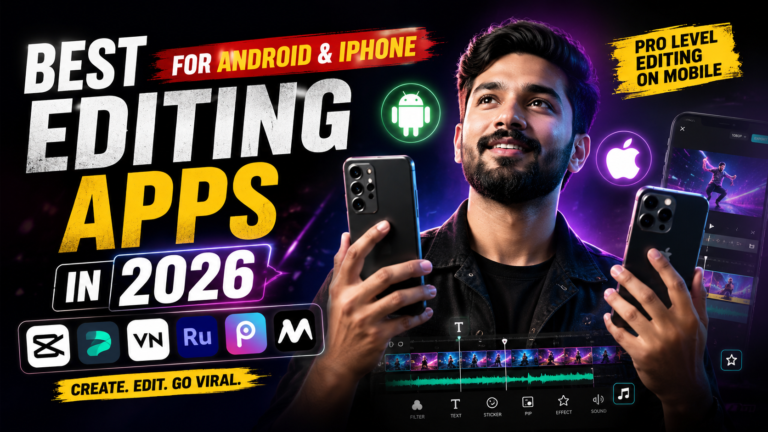 Best Editing Apps For Android And iPhone In 2026 For Professional Reels