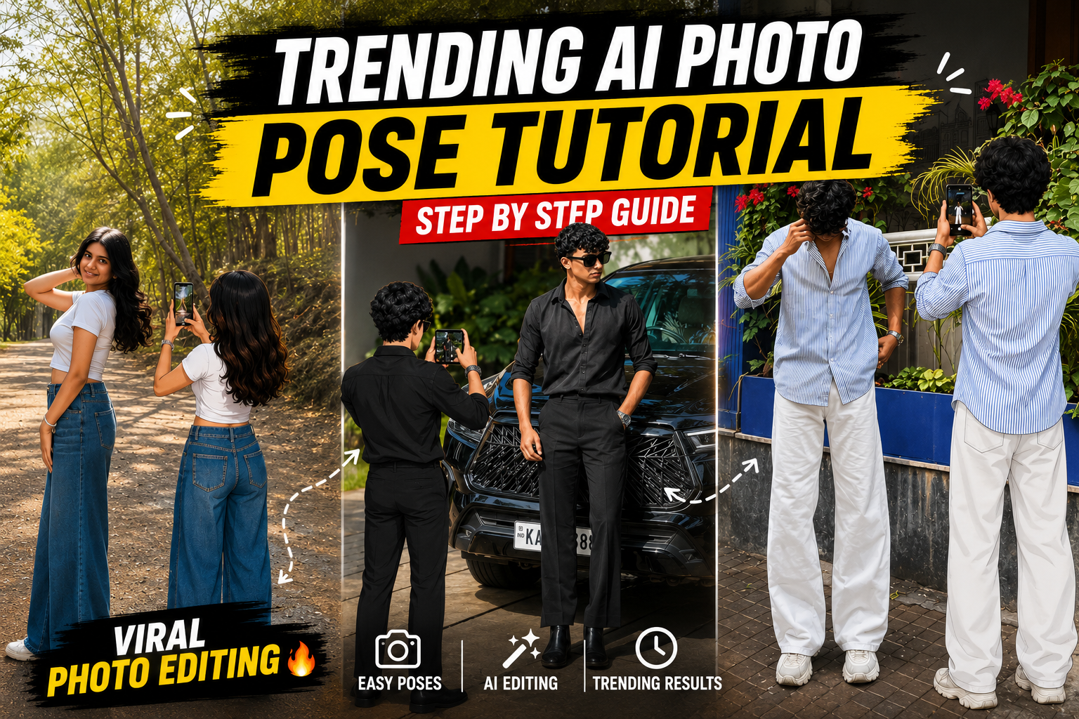 trending photo pose tutorial