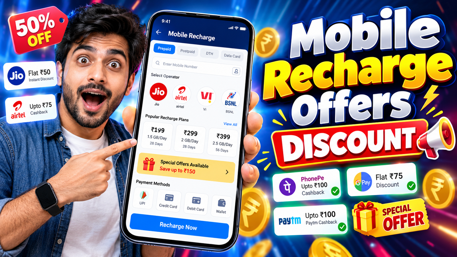 How to Actually Use Mobile Recharge Offers and Discounts